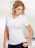 MAYORK WAFFLE WOMEN'S SHORT SLEEVE POLO SHIRT - HANDLER
